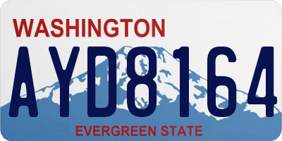 WA license plate AYD8164