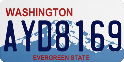 WA license plate AYD8169