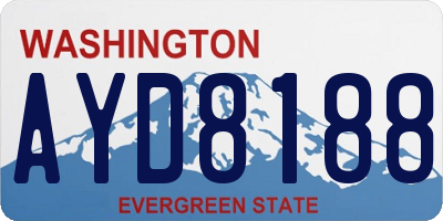 WA license plate AYD8188