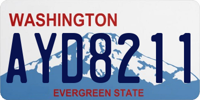 WA license plate AYD8211