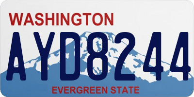 WA license plate AYD8244