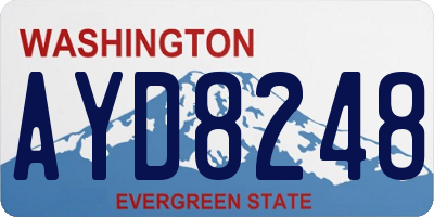 WA license plate AYD8248