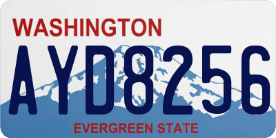 WA license plate AYD8256