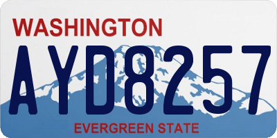 WA license plate AYD8257