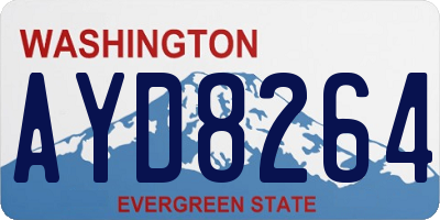 WA license plate AYD8264