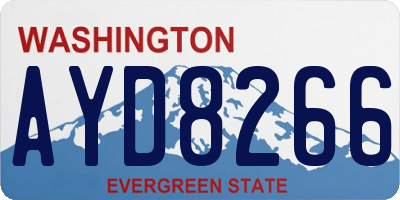 WA license plate AYD8266