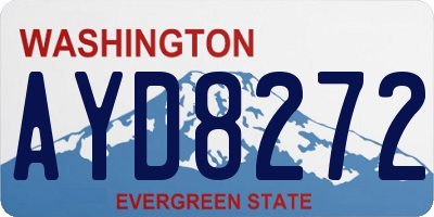 WA license plate AYD8272