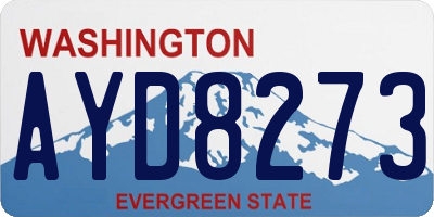 WA license plate AYD8273