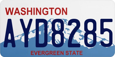 WA license plate AYD8285
