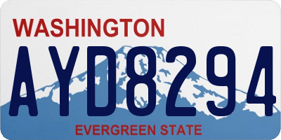 WA license plate AYD8294