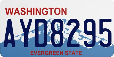 WA license plate AYD8295