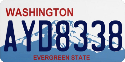 WA license plate AYD8338
