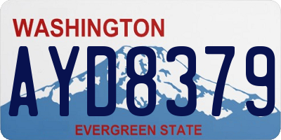 WA license plate AYD8379
