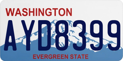 WA license plate AYD8399