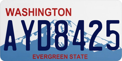 WA license plate AYD8425