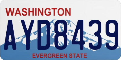 WA license plate AYD8439