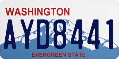 WA license plate AYD8441
