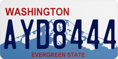 WA license plate AYD8444