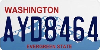WA license plate AYD8464