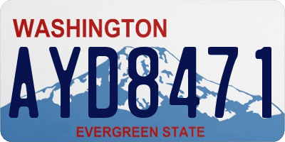 WA license plate AYD8471