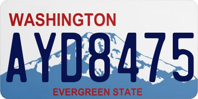 WA license plate AYD8475