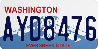 WA license plate AYD8476