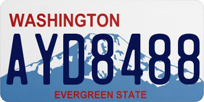 WA license plate AYD8488