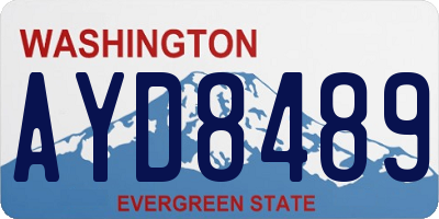 WA license plate AYD8489