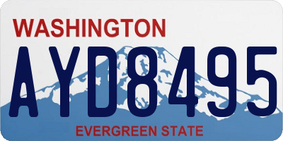 WA license plate AYD8495