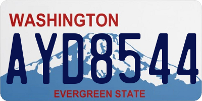 WA license plate AYD8544