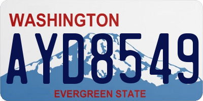 WA license plate AYD8549