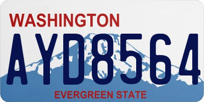 WA license plate AYD8564