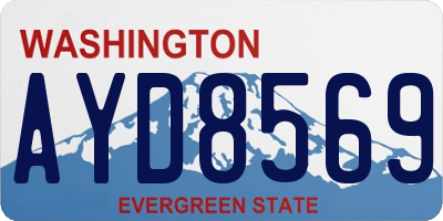 WA license plate AYD8569