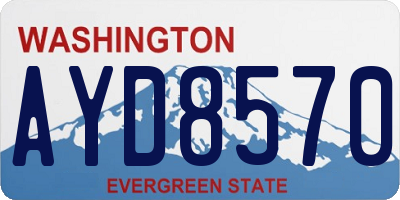 WA license plate AYD8570