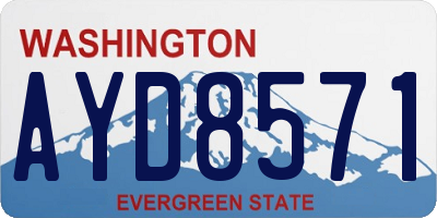 WA license plate AYD8571