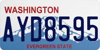 WA license plate AYD8595