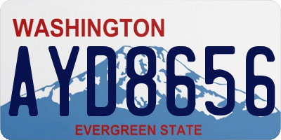 WA license plate AYD8656