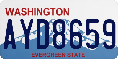 WA license plate AYD8659