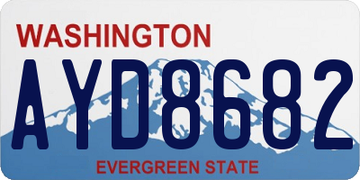 WA license plate AYD8682