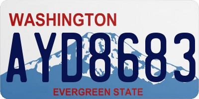 WA license plate AYD8683