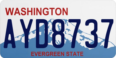 WA license plate AYD8737