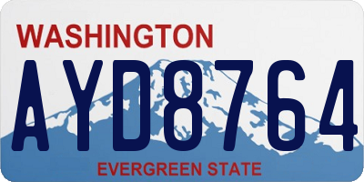 WA license plate AYD8764