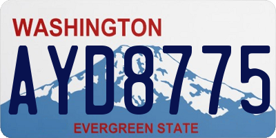 WA license plate AYD8775