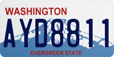 WA license plate AYD8811