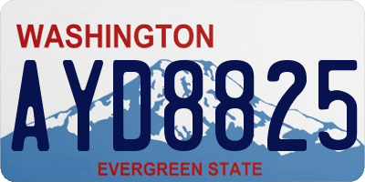 WA license plate AYD8825