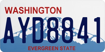 WA license plate AYD8841