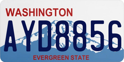 WA license plate AYD8856