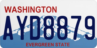 WA license plate AYD8879