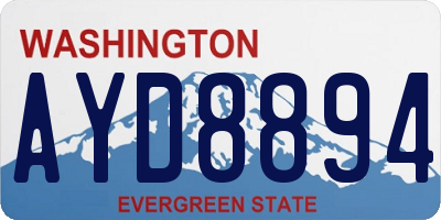 WA license plate AYD8894