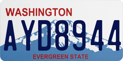 WA license plate AYD8944
